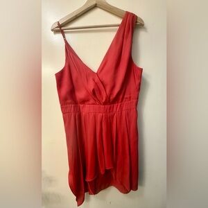 BCBGeneration dark salmon color Wrap Mini Dress